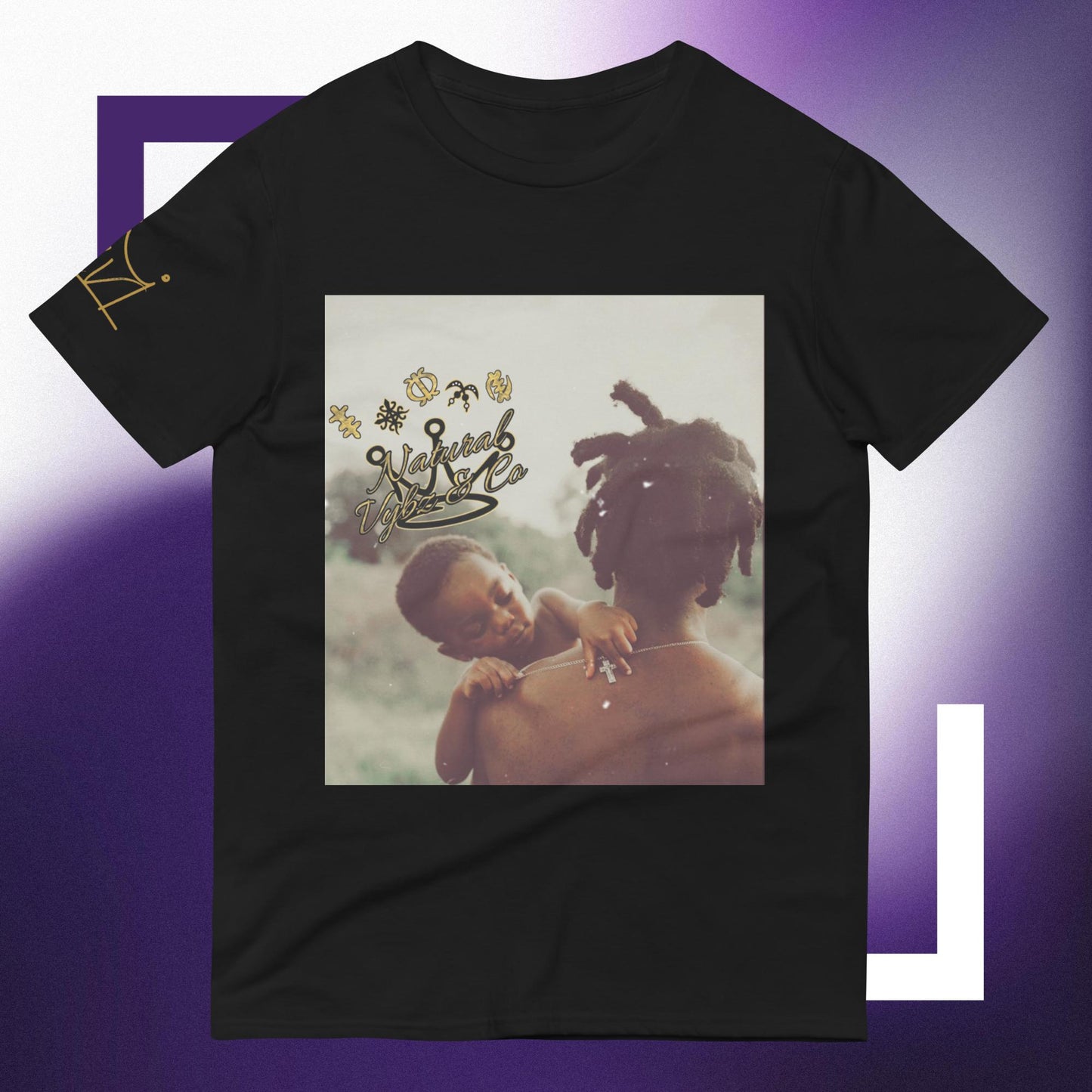 Black Fatherhood Embrace T-shirt | Empowering Fathers Tee