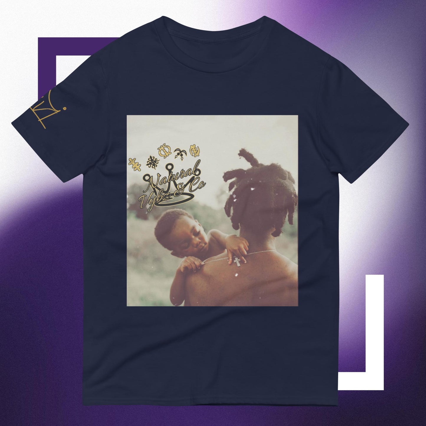 Black Fatherhood Embrace T-shirt | Empowering Fathers Tee