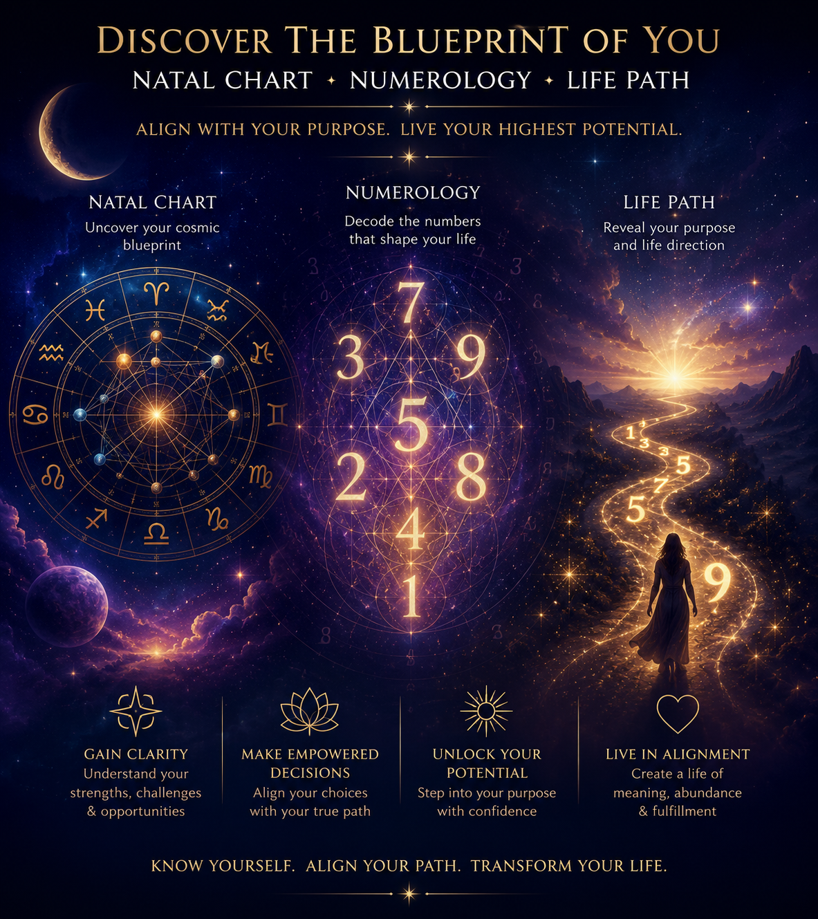 Natal Chart, Numerology & Life-path Readings | Astrology Guidance Services