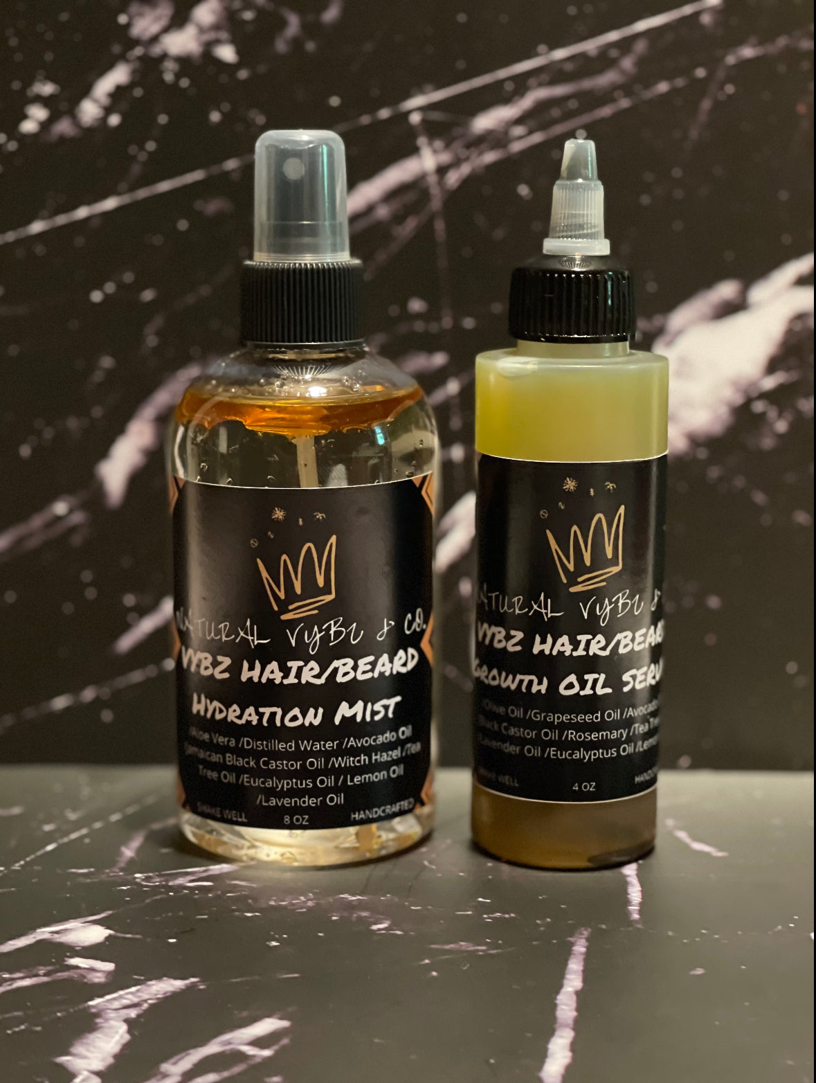 Vybz Hair/Beard Hydration Growth Kit | Boost Growth and Hydration