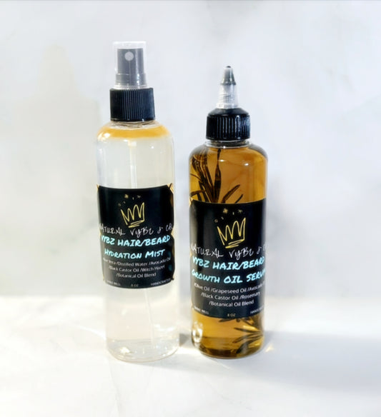 Vybz Hair/Beard Hydration Growth Kit | Awaken Your Roots & Hydrate Your Crown