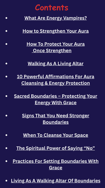 Natural Vybz Blueprint For Cleansing Your Aura & Sacred Space |