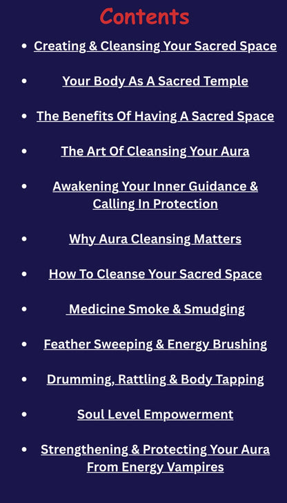 Natural Vybz Blueprint For Cleansing Your Aura & Sacred Space |