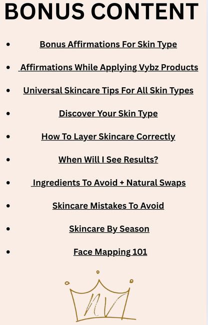Natural Vybz Skincare Blueprint | Unlock Your Inner & Outer Radiance