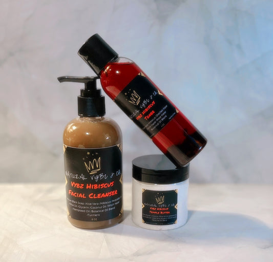 Vybz 3 Step Hibiscus Flawless Skincare Routine | Products Your Skin Will Love