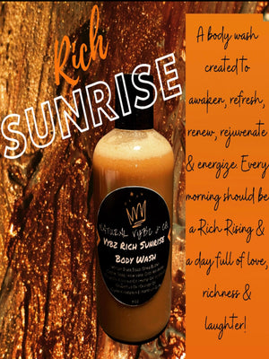 rich sunrise body wash that rejuvenate and energize after each use