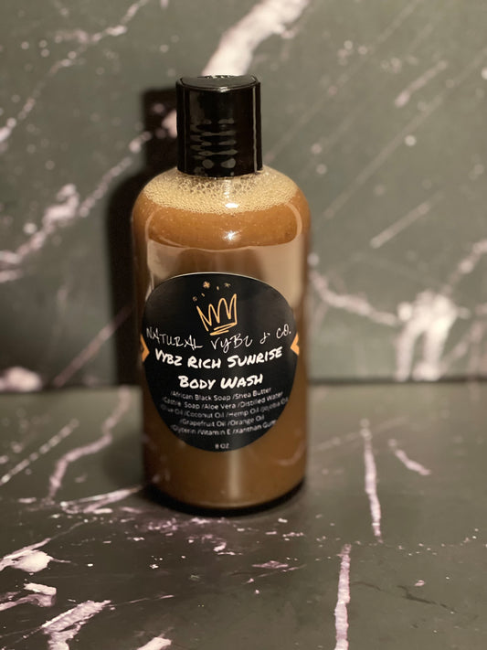 liquid black soap body wash with aromatherapy and natural ingredients 
