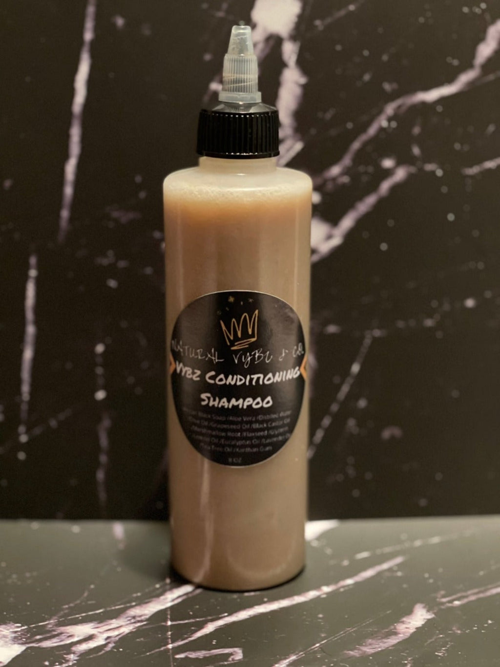 Conditioning shampoo made naturally with african black soap
